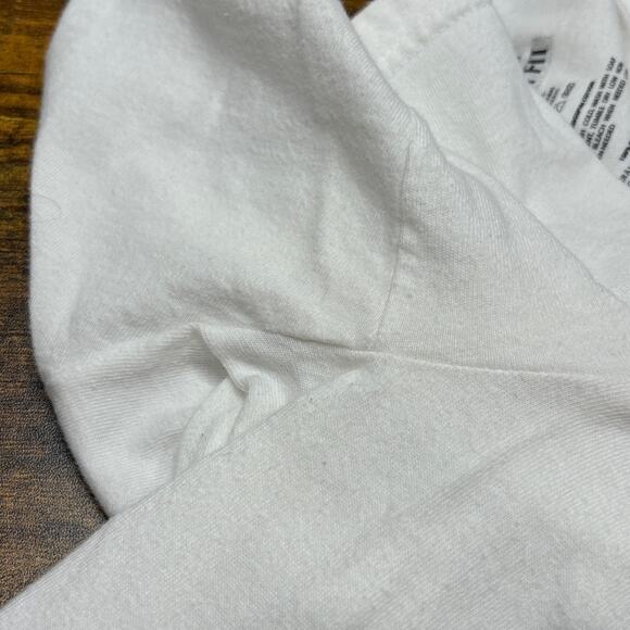 Quiksilver Mens Size L Graphic Tee T-Shirt Y2K Slim Fit White Surf Snowboard - Picture 10 of 13